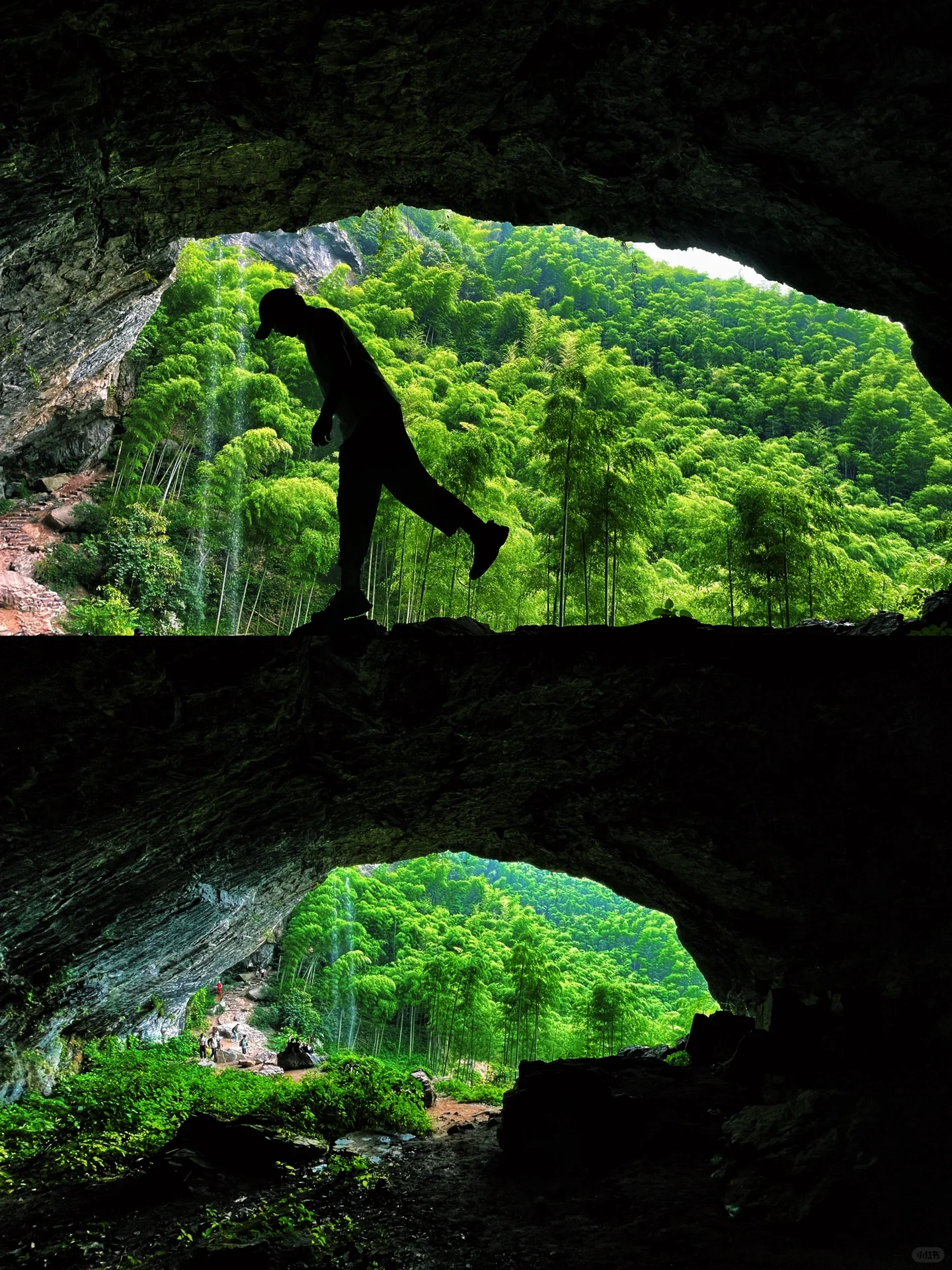 安吉章里古道｜穿越竹林小溪，探秘瀑布岩洞❗️_2_鸡腿拌榨菜_来自小红书网页版.JPG